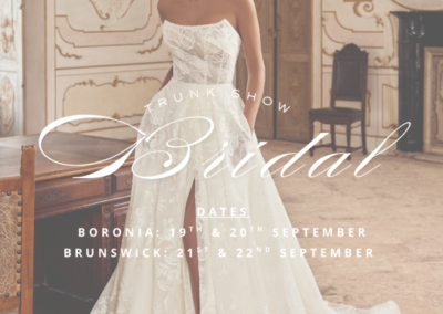 Justin Alexander Trunk Show at Miss Bella Bridal