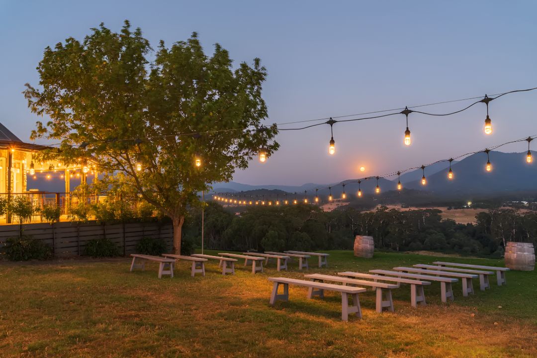 Riverstone Estate nighttime lights Riverstone Estate_Venues_Weddings_Wedding Venues_Melbourne_Melbourne Wedding Venues_Melbourne Wedding & Bride