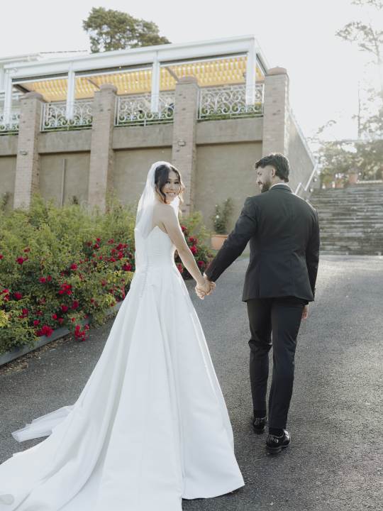 Only May Photography couple glancing back Sugar by Megan