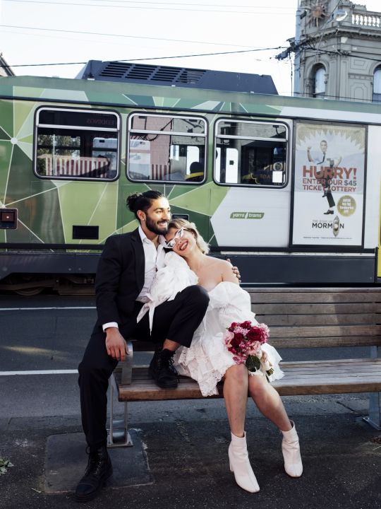 Two Lovebirds - couple outside