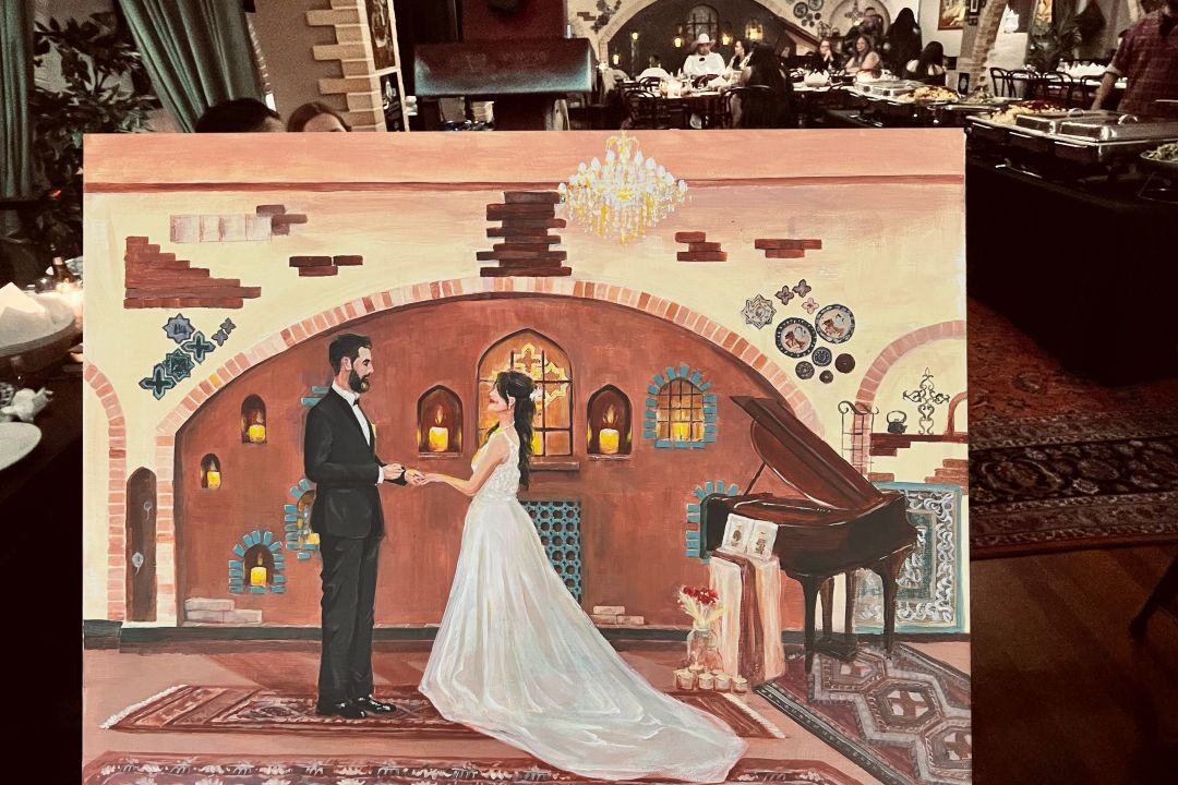 Wedding Live Painting 1 Sugar by Megan